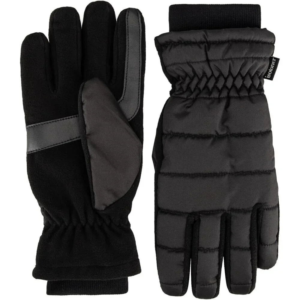 Women's Black Water Repellent Sleekheat Gloves Touchscreen Flip Iridescent